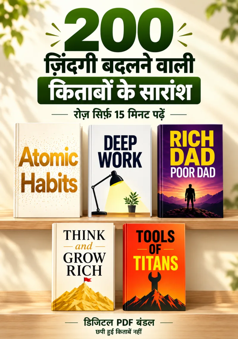 200 Bestseller Book Summaries - Hindi — book cover